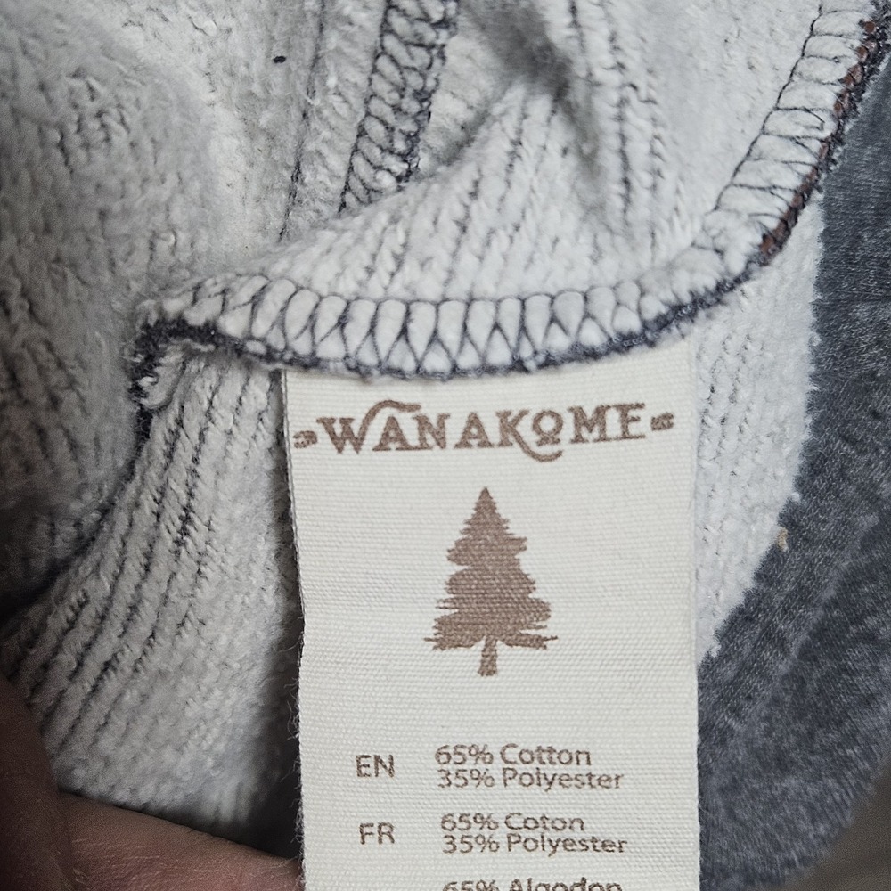 Wanakome Artemis Cowl Neck Hoodie Women's Medium Gray Pullover Sweatshirt Sherpa - Picture 7 of 10